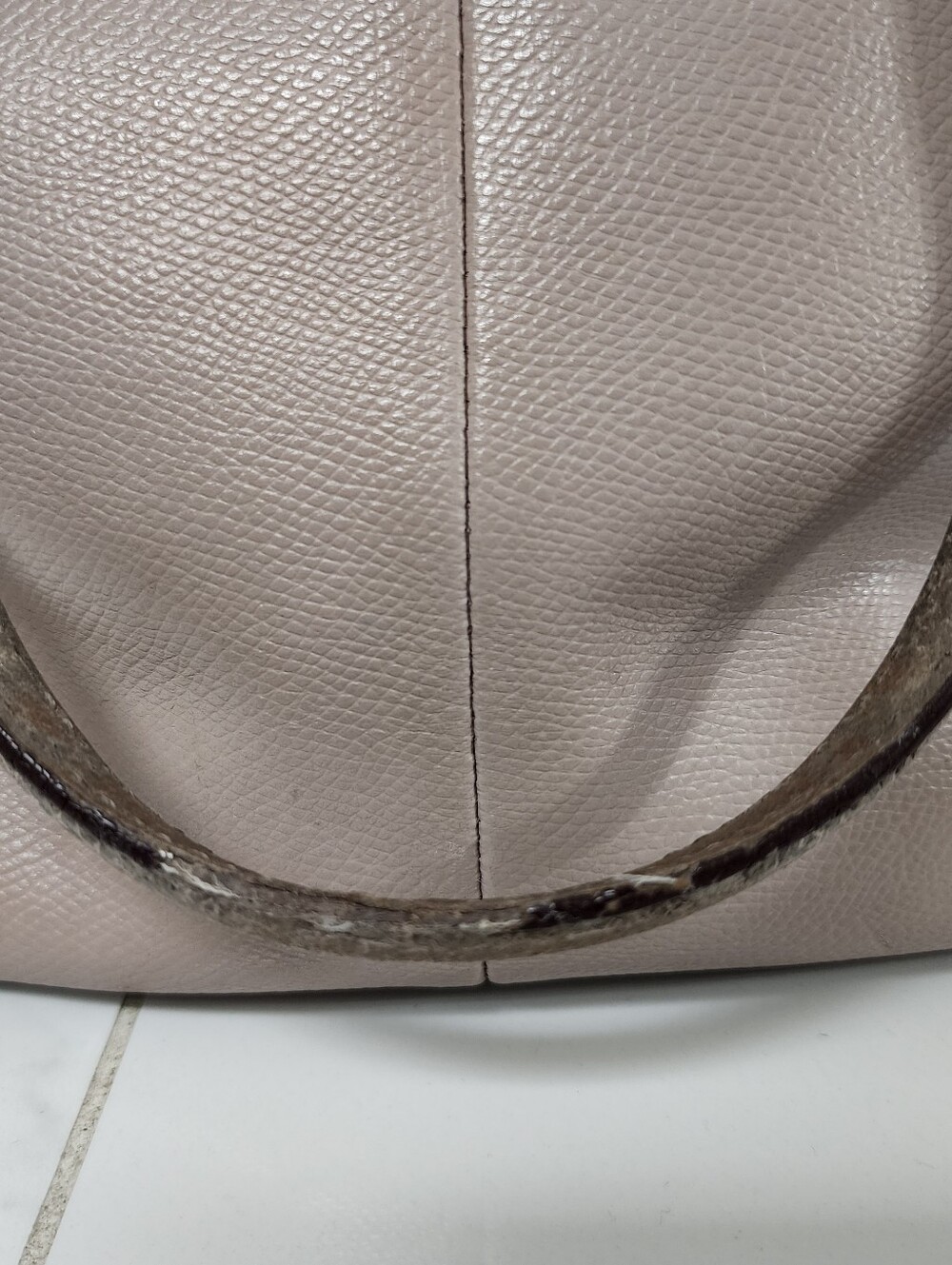 Coach Mini Christie Carryall Leather Satchel Crossbody Bag Taupe - Picture 7 of 16